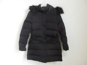 (54425)ZARA　ザラ　キッズ　女の子　ダウン　コート　ブラック　11/12　152㎝　USED