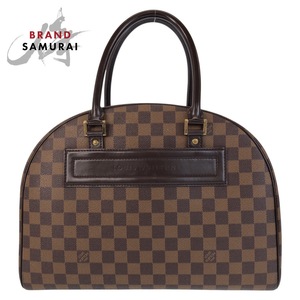 美品 LOUIS VUITTON ルイヴィトン ダミエ ノリータ ブラウン ゴールド金具 PVC/レザー N41455 ハンドバッグ ボストンバッグ 410719