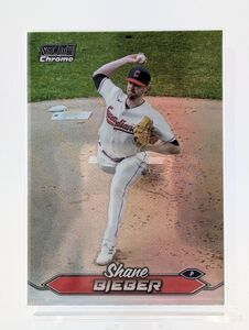 2024 Topps Stadium Club Chrome Shane Bieber シェーン・ビーバー リフラクター ガーディアンズ クローム スタジアムクラブ スタクラ 20