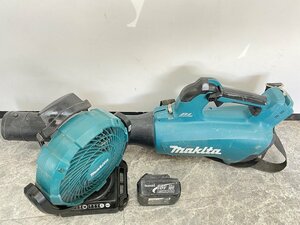 ■大人気【makita マキタ CF102D 充電式ファン MUB184D 充電式ブロワ 18V3.0Ahバッテリ 純正品 豪華大量セット】SH-19115.19080