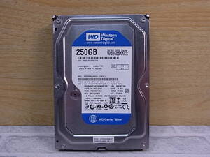 ◎J/372●ウェスタンデジタル☆Western Digital☆3.5インチHDD(ハードディスク)☆250GB SATA600 7200rpm☆WD2500AAKX☆中古品