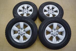 【中古 SET】265/65R17 ヨコハマ アイスガード G075 150 プラド純正 17 6H139.7 7.5J+35 サーフ ランドクルーザー プラド