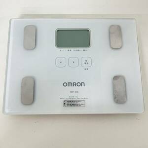 【動作品】OMRON オムロン HBF-212 体重計 体重体組成計 体脂肪計 体組成計 ホワイト 