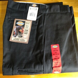 ☆ Dickies ディッキーズ WORK PANT 34×32 ダブルニーパンツ ブラック 検索 → GAMSB HB