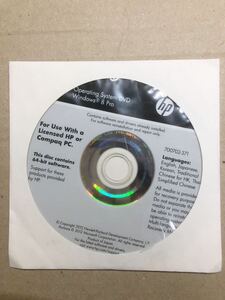 ●新品未開封/HP Windows8 Pro 64bit 正規品/OS インストール用DVD