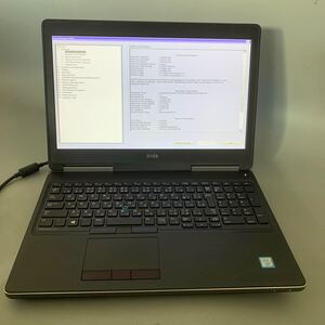 JK5809 DELL Precision7520 /XEON E3-1505M v6 /メモリー：32GB/SSD:256/BIOS確認だけ