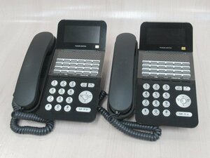 ΩYG 701 o 保証有 NAKAYO NYC-24Si-SDB ナカヨ 24ボタン標準電話機 21年製 2台セット 綺麗目・祝10000!取引突破!!