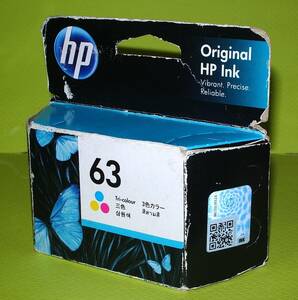【HP63 Tri-Colour】ヒューレットパッカード純正 未使用品１箱
