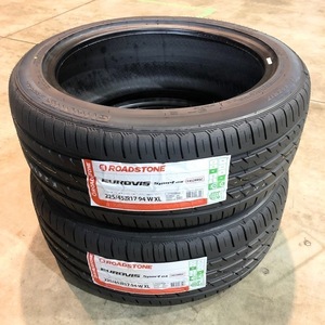 (BO010.7.1) 送料無料[2本セット] ROADSTONE EUROVIS SPORT 04 225/45R17 94W XL 2022年製造 室内保管 225/45/17 2本セット