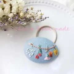 ガーランド刺繍ゴム❁オーバル