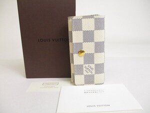 【未使用保管品】 ルイヴィトン LOUIS VUITTON ダミエアズール ミュルティクレ4 4連 キーケース キーリング メンズ レディース