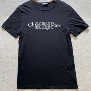 【極美品・銀座店限定】 DIOR HOMME ディオールオム メンズ 半袖 Tシャツ NEAVE ロゴ トップス カットソー ブラック Sサイズ ディオール