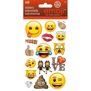 絵文字　エモジ　emoji スタンプ　us ２柄４枚セット アメリカン雑貨 アメ雑