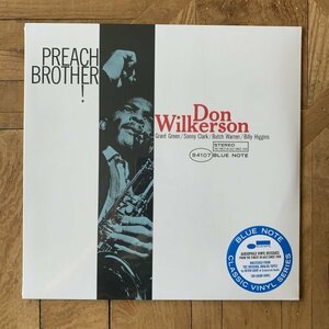 LP / レコード【Don Wilkerson/Preach Brother!】BLUE NOTE ドン・ウィルカーソン 未開封新品