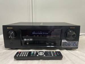 （114）DENON デノンAVサラウンドレシーバー AVR-X1400H 7ch アンプ リモコン付き