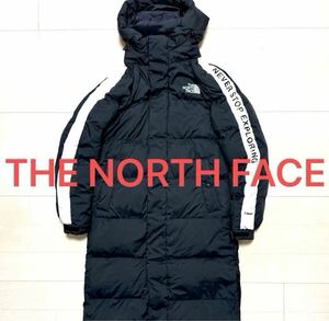 THE NORTH FACE★ザノースフェイス ALCAN T-BALL COAT ロングダウンコート ベンチコート ビッグロゴ ホワイトレーベル限定 レディースM相当