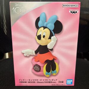 新品未使用 Disney ディズニーキャラクターズ 100周年ver. ソフビフィギュア MINNIE MOUSE ミニーマウス