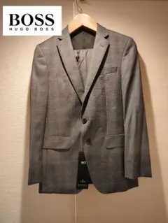 【新品14万2千円】通年 Hugo Boss スーツセットアップ 34R グレー