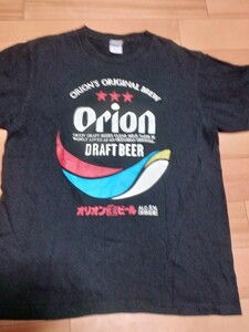 オリオンビール　Orion　沖縄　Tシャツ　M　反則用　レア　黒T　ロック　フェス　ハイビスカス　南国　琉球　酒 ヴィンテージ バンド