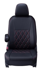 ●Clazzio DIA クラッツィオダイア HONDA ホンダ N-BOX+/N-BOX CUSTOM シートカバー 0326 ブラック/レッドステッチ 【未使用】