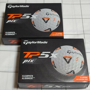 TaylorMade テーラーメイド TP5x pix 2021年モデル ゴルフボール 2ダース