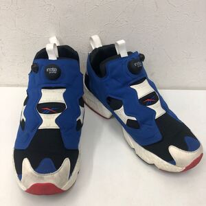 ⑲【沖縄・離島はゆうパック着払い】Reebok リーボック INSTAPUMP FURY BOOST 27.5㎝ BLU ブルー FY8776