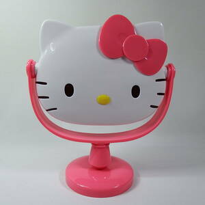 レア!! キティ フェイス型スタンドミラー ピンク 鏡 かがみ カガミ　