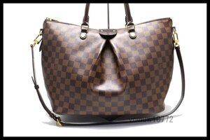 近年モデル希少美中古■LOUIS VUITTON ダミエ シエナGM レザー 2way ハンドバッグ ルイヴィトン■0822rd425-10K