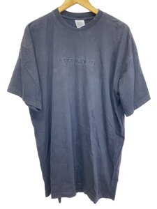 VETEMENTS◆Tシャツ/S/コットン/BLK/UE51TR450B