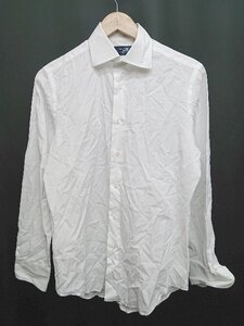 ◇ Θ Makersshirt 鎌倉 スリムフィット 長袖 ワイシャツ サイズ38-82 ホワイト メンズ P