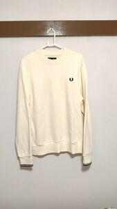 FREDPERRY フレッドペリー コットン クルーネックスゥエット L 未使用 トレーナー