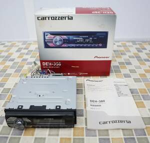 ◆CD再生OK カー用品｜1DIN CDプレーヤー オーディオ｜carrozzeria カロッツェリア DEH-380 カーコンポ｜ ■N9941