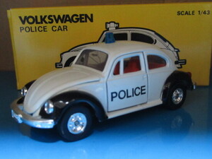 フォルクスワーゲン ポリスカー POLICE JAPAN KT-43 日本製 1/43 VOLKSWAGEN トミー TOMICA DANDY VW カドー