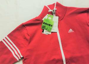 ◆adidas◆長袖ニットジャケット◆Ｌ◆レッド