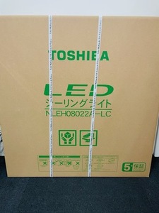 C-70728M　【新品　未開封】　東芝(TOSHIBA) NLEH08022A-LC LEDシーリングライト サイド導光板 調光・調色 ～8畳 リモコン付