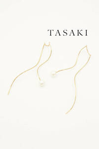 TASAKI タサキ アコヤパール & 750YG ゴールド バランス ピアス 0609693