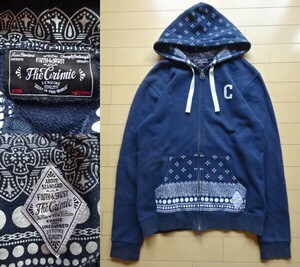 【THE CRIMIE】フルジップ スウェットパーカー ネイビー SIZE:MEDIUM (クライミー)