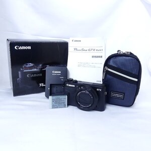 【送料無料】 Canon キャノン Powershot パワーショット G7X MarkII ブラック デジタルカメラ コンデジ 簡易動作OK 美品 /2412C