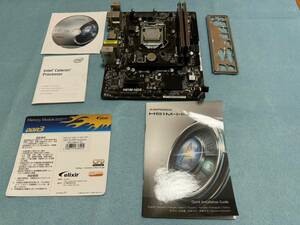 ASRock MicroATX LGA1150マザーボード H81M-HDS メモリ8GB CeleronG1820 動作品