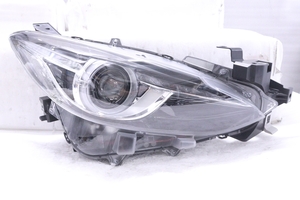 3Y-258★美品★前期 HID BM アクセラ★右ヘッドライト STANLEY W1362R 打刻:F ユニット ブラック 純正★マツダ (QT)