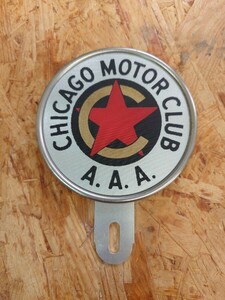 ヴィンテージ◇CHICAGO MOTER CLUB A.A.A.◇ライセンスプレートトッパー◇HOTROD◇RATROD VW