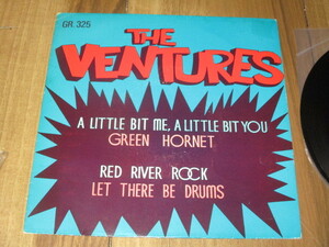 VENTURES ベンチャーズ A LITTLE BIT ME.A LITTLE BIT YOU EP タイ?盤 4曲入り PS付き GREEN HORNET RED RIVER ROCK LET THERE BE DRUMS 