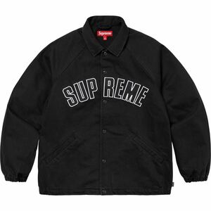 【新品未使用】24SS 新品 SUPREME シュプリーム ARC DENIM COACHES JACKET コーチジャケット アークデニム BLACK ブラック 黒色