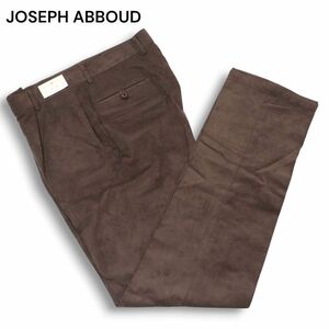 【新品 未使用】 JOSEPH ABBOUD ジョセフ アブード 秋冬 起毛★ フェイク スエード スラックス パンツ Sz.85　メンズ　I4B01597_9#Q