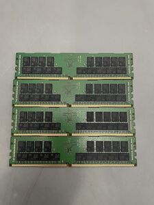 ★サーバ用メモリ★4枚セット 合計128GB SAMSUNG 32GB 2Rx4 PC4-2666V-RB2-12-MA0★現状引き渡し★動作未確認★