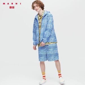 【即決 新品未使用】ユニクロ マルニ UNIQLO and MARNI 2WAYユーティリティーショーツ ブルー ホワイト