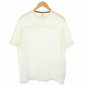 ポールスミス PAUL SMITH Tシャツ カットソー 切替 半袖 クルーネック M 白 ホワイト /TK メンズ