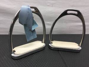 B 【馬具/乗馬用品】 デッドストック品 Shires/シャイアズ 鐙 4.75 ペア 英国 Fillis Stirrup