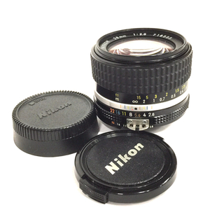Nikon NIKKOR 28mm 1:2.8 カメラレンズ Fマウント マニュアルフォーカス QR061-87
