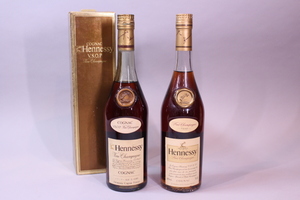 p-2545 未開栓古酒　Hennessy ヘネシー　VSOP　コニャック　ブランデー　２本　700ｍL